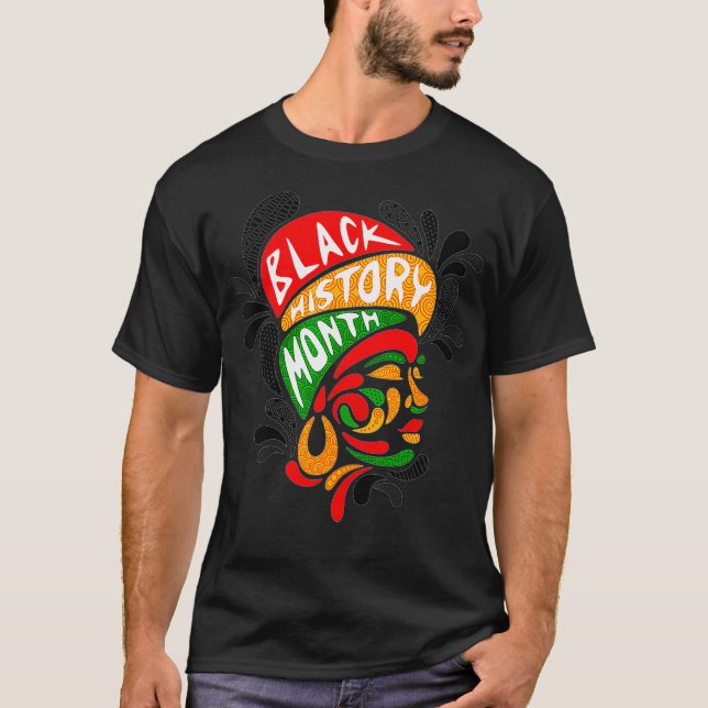 T-shirt HISTOIRE NOIRE REINE Melanin Histo afro-américain (Devant)