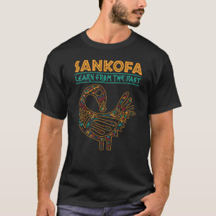 T-shirt Histoire noire Sankofa Oiseaux africains Apprendre