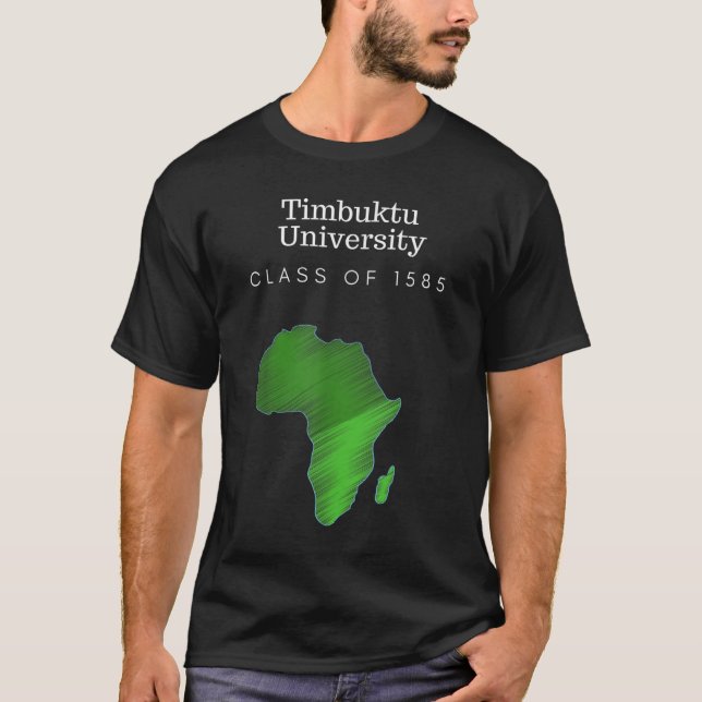 T-shirt Histoire noire Université de Tombouctou (Devant)