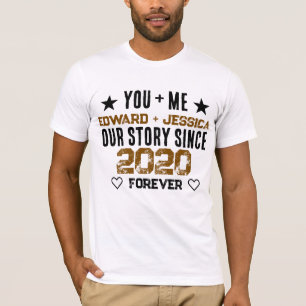 T-shirt Histoire personnalisée Toi + Moi Notre Relation Éd