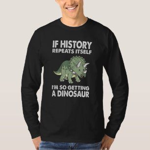 T-shirt Histoire Se Répète Adulte Dinosaure Chemise Enfant