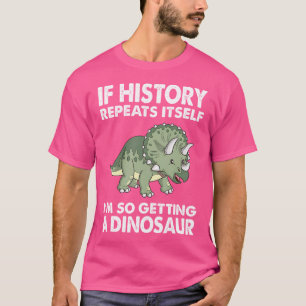 T-shirt Histoire Se Répète Adulte Dinosaure Chemise Enfant