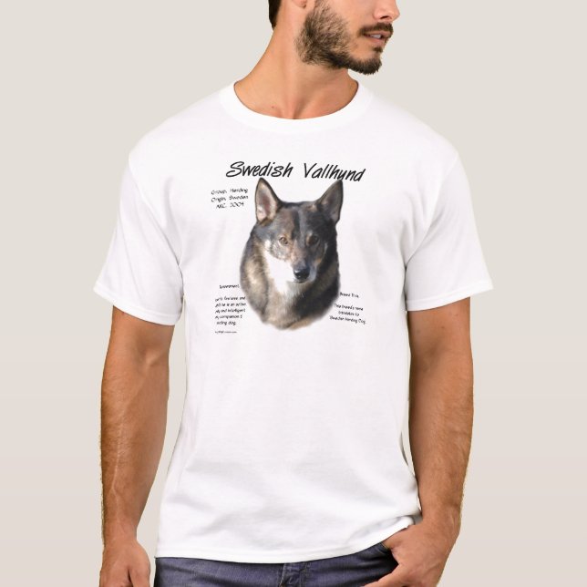 T-shirt Histoire suédoise de Vallhund (Devant)