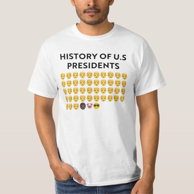 T-shirt Histoire us présidents drôle (Devant)