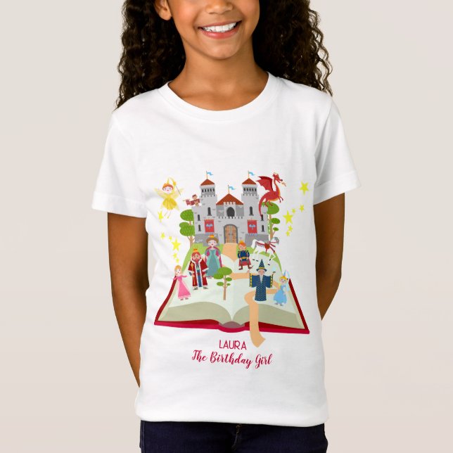 T-Shirt Histoires de contes de fées Fête d'anniversaire fi (Devant)