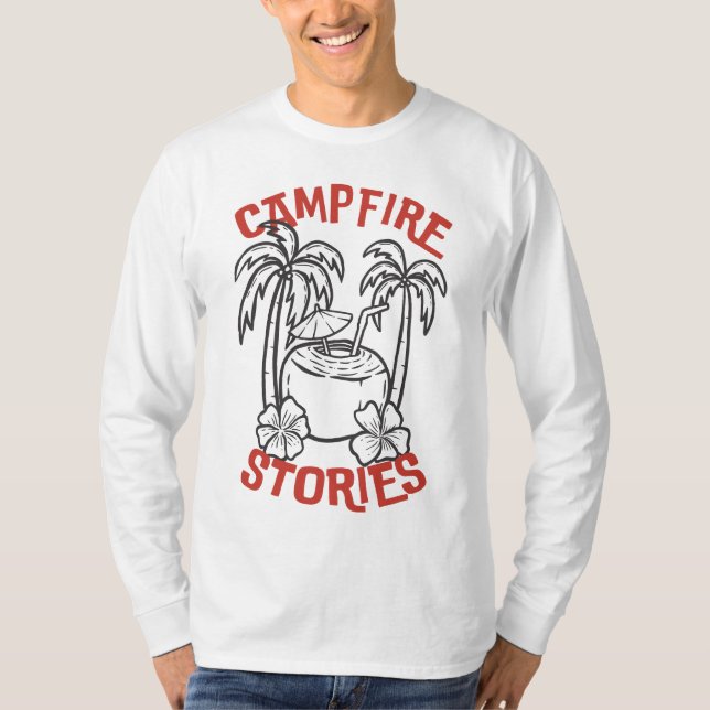 T-shirt histoires de feu de camp (Devant)