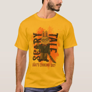 T-shirt Histoires D'Halloween Lapin Nightmare En Verres