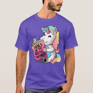 T-shirt Histoires du monde réel drôle Unicorne