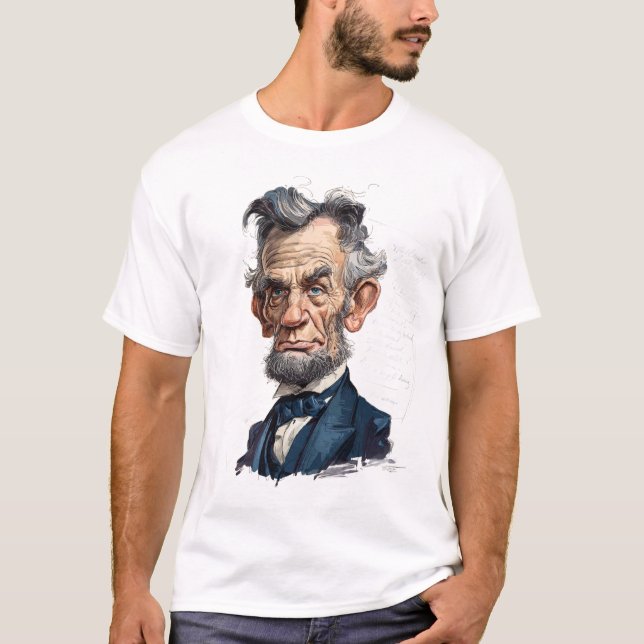 T-shirt Historic Statesman Caricature — 19th-Century  (Devant)