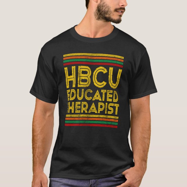 T-shirt Historical Black College Alumni HBCU Educated Ther (Devant)