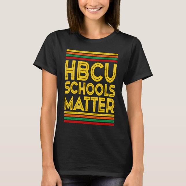 T-shirt Historical Black College Alumni  HBCU Schools Matt (Devant)
