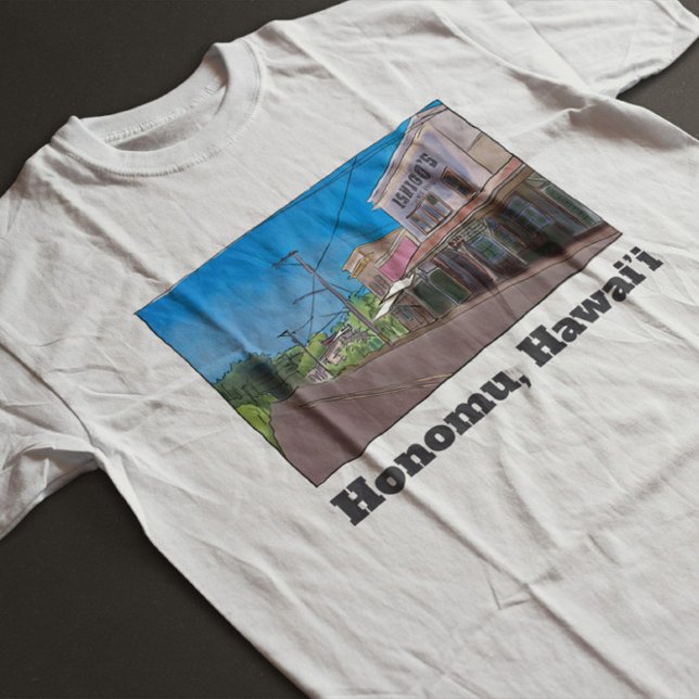 T-shirt Historical Hawaii Plantation Town Honomu Nostalgic (Créateur téléchargé)