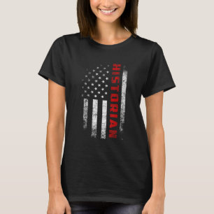 T-shirt Historien du drapeau américain vintage Vêtements P