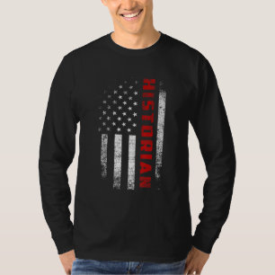 T-shirt Historien du drapeau américain vintage Vêtements P