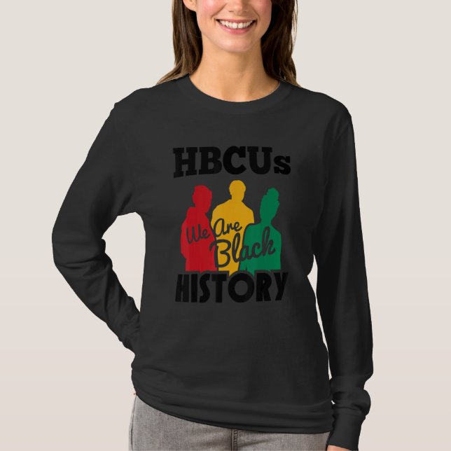 T-shirt Historiquement Black College University Hbcu Black (Devant)