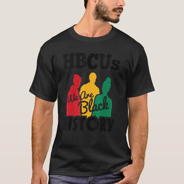T-shirt Historiquement Black College University Hbcu Black (Devant)