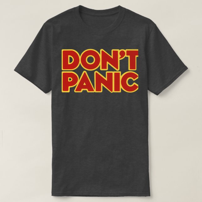 T-shirt Hitchhiker Galaxy Donx27t Panique (Design devant)