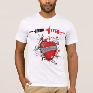 T-shirt Hitter Dur Bandé Coeur Bella Canvas Tee