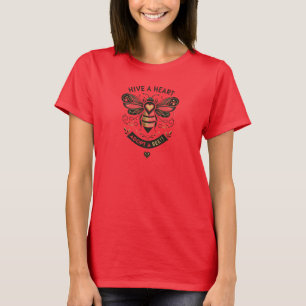 T-shirt Hive a Heart : Sophistiqué Bee Adoption Initiative