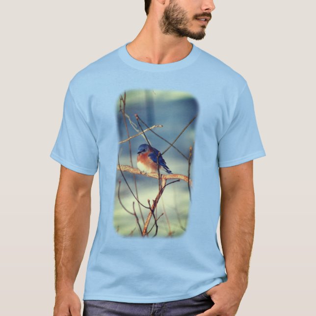 T-shirt Hiver Bluebird Nature animale (Devant)