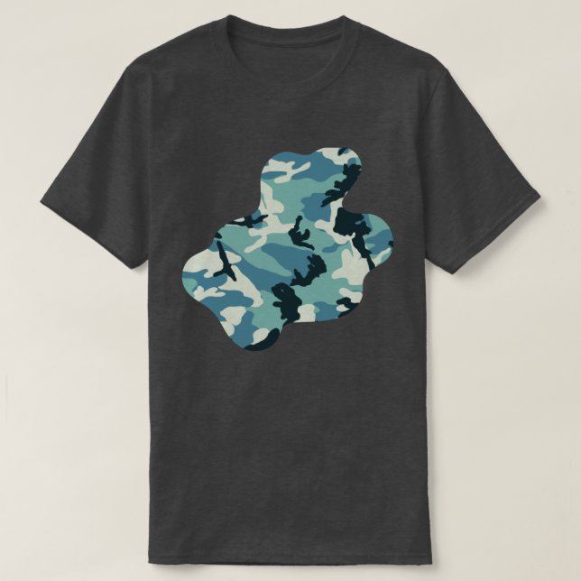 T-shirt Hiver Camo Motif Paint Splat v3 (Design devant)