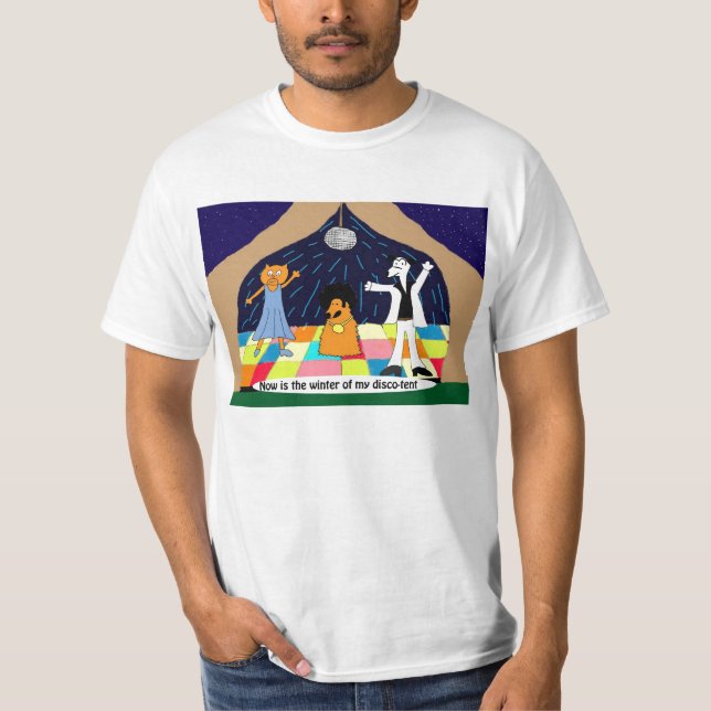 T-shirt Hiver de tente de disco (Devant)