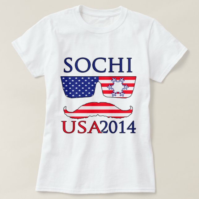 T-shirt Hiver des Etats-Unis 2014 (Design devant)