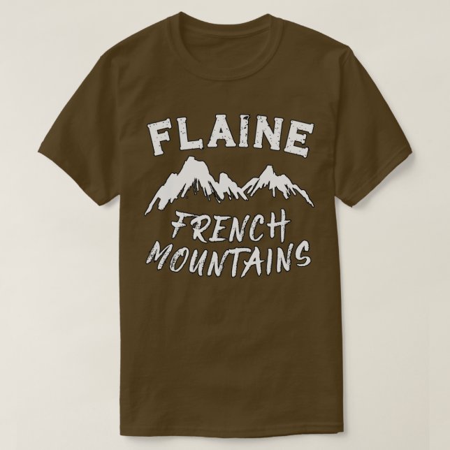 T-shirt Hiver En Flaine Française (Design devant)