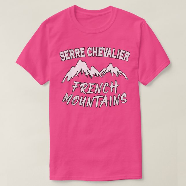 T-shirt Hiver En Français Serre Chevalier (Design devant)