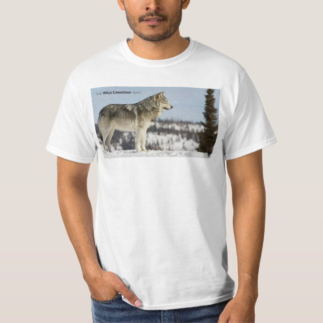 T-shirt Hiver - Loup (Devant)