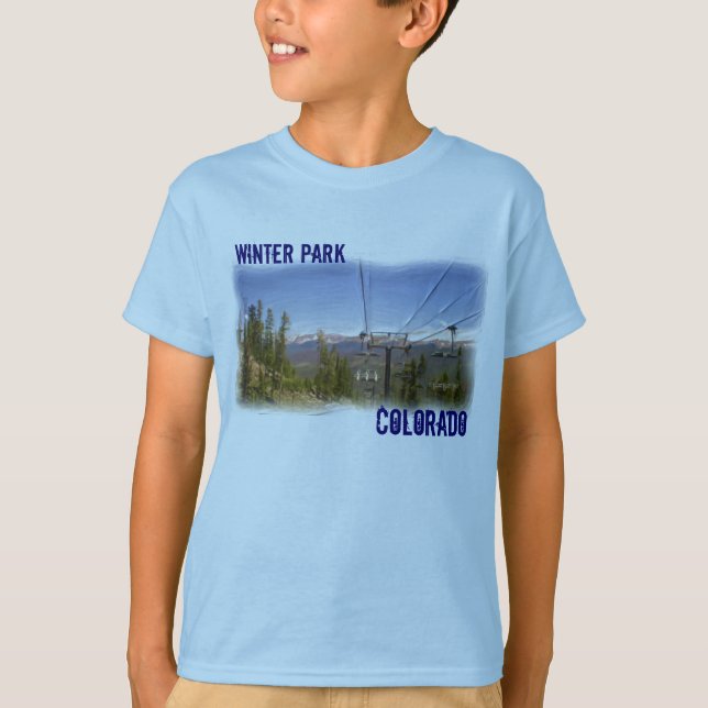 T-shirt Hiver Park ascenseur garçon (Devant)