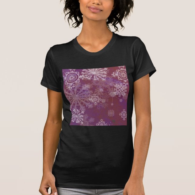 T-shirt Hiver pourpre (Devant)