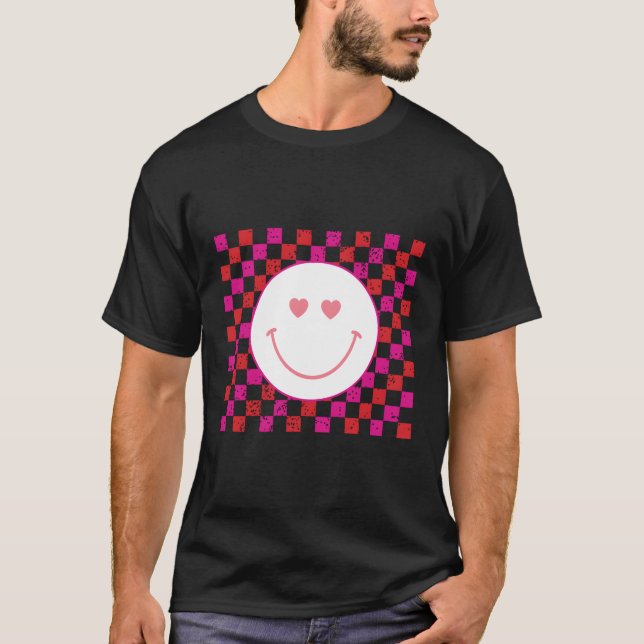 T-shirt HiverSmiley visage amour (Devant)