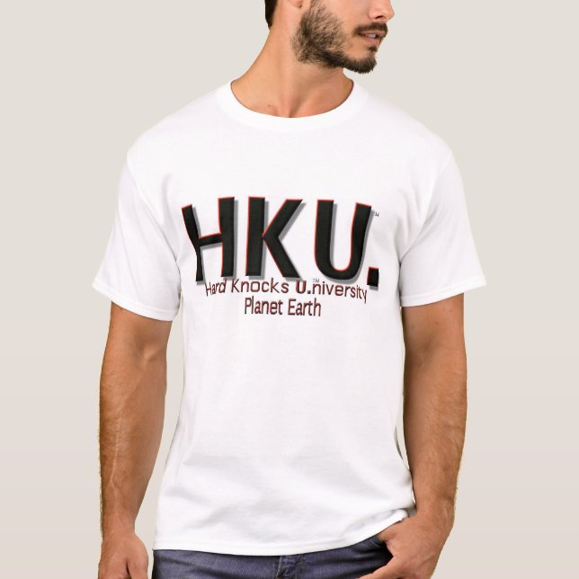 T-shirt HKU. "La terre de planète des coups U.niversity (Devant)