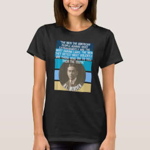 T-shirt HL Mencken Citation Les Américains Admirent Les Me