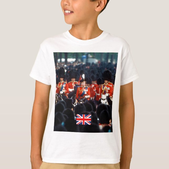 T-shirt HM La Reine Elizabeth II Prince Philip London (Devant)