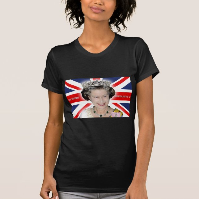 T-shirt HM Queen Elizabeth II - Photo Pro (Devant)