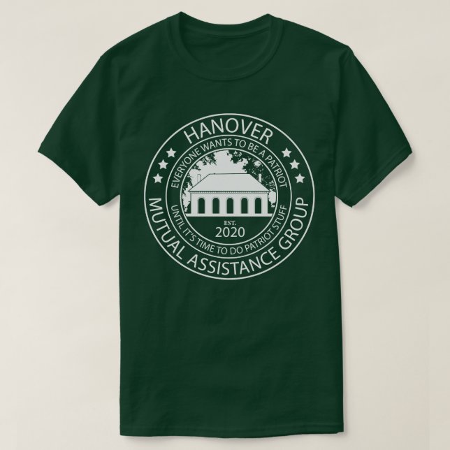 T-shirt HMAG blanc avant et arrière (Design devant)