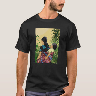 T-shirt Hmong Miao Fier Mère Traditionnelle Femme Hmoob Et