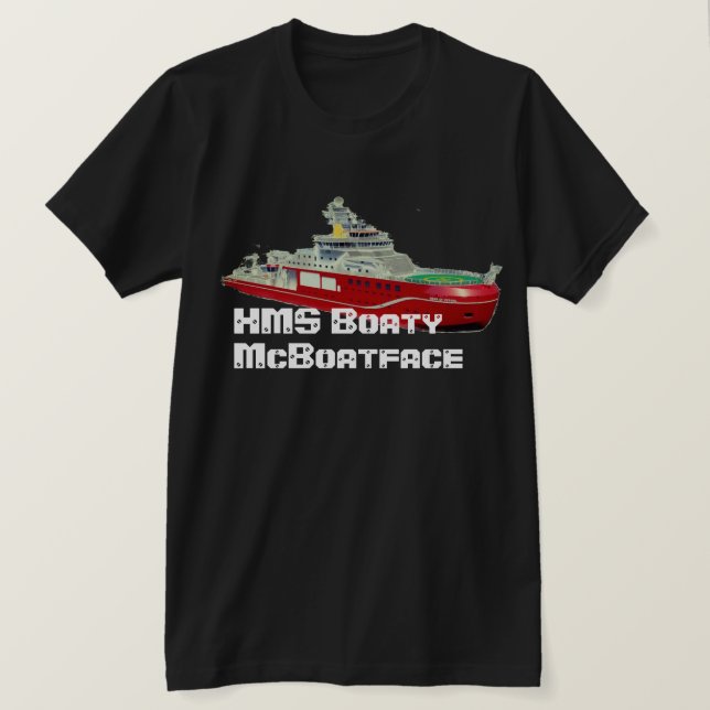 T-shirt HMS Boaty McBoatface (Design devant)