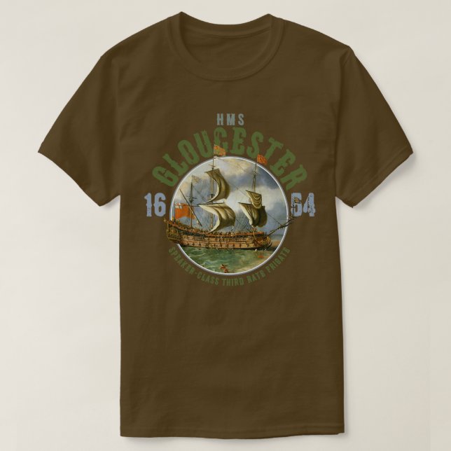 T-shirt HMS Gloucester (Design devant)
