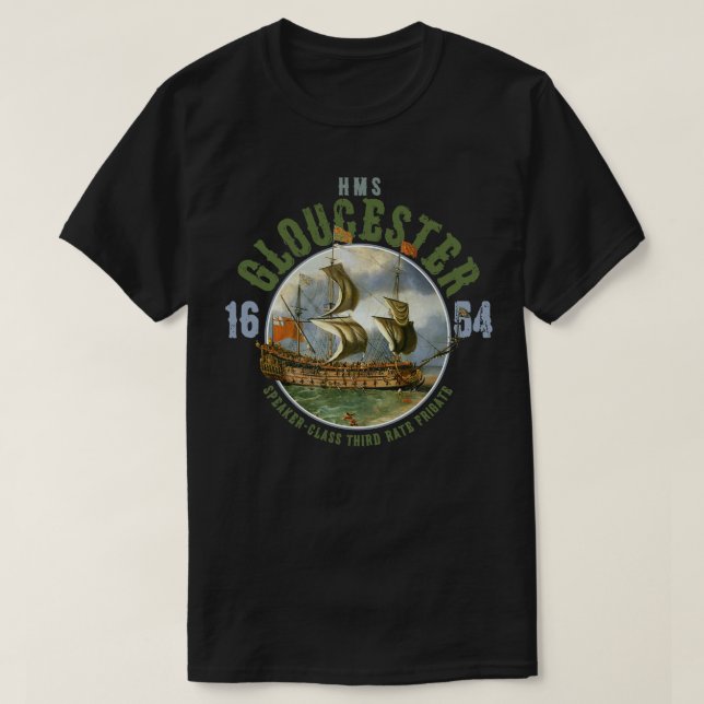 T-shirt HMS Gloucester (Design devant)