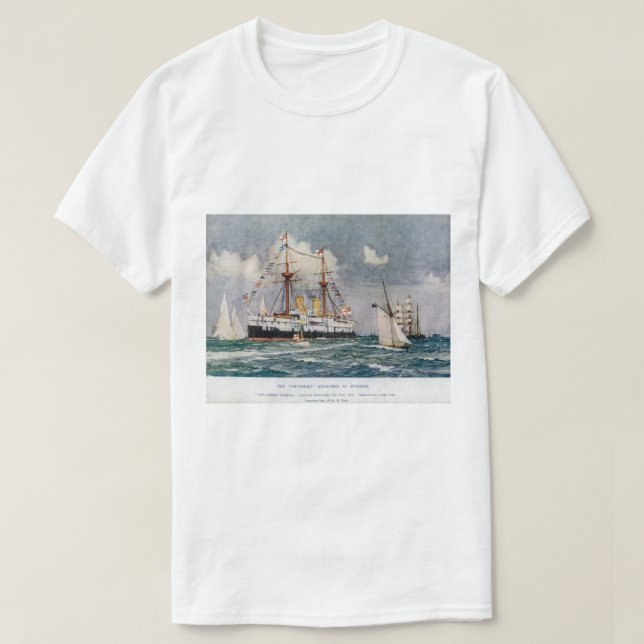 T-shirt HMS inflexible en fer cuirassé 1876 (Design devant)
