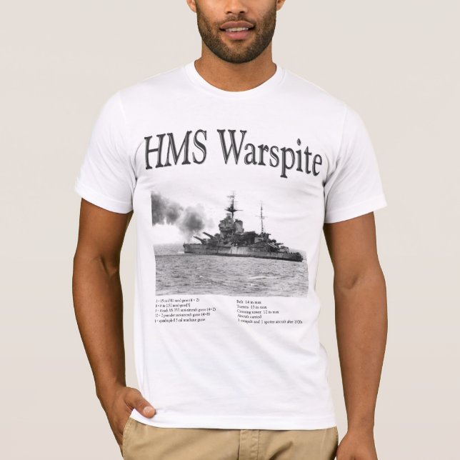 T-shirt HMS Warspite (Devant)