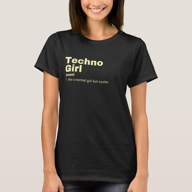 T-shirt hno Girl - Techno  (Devant)