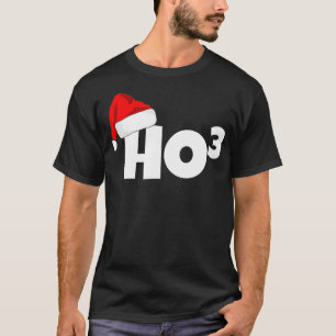 T-shirt Ho3 Cubed Christmas HoHoHo Math Enseignant Drôle 