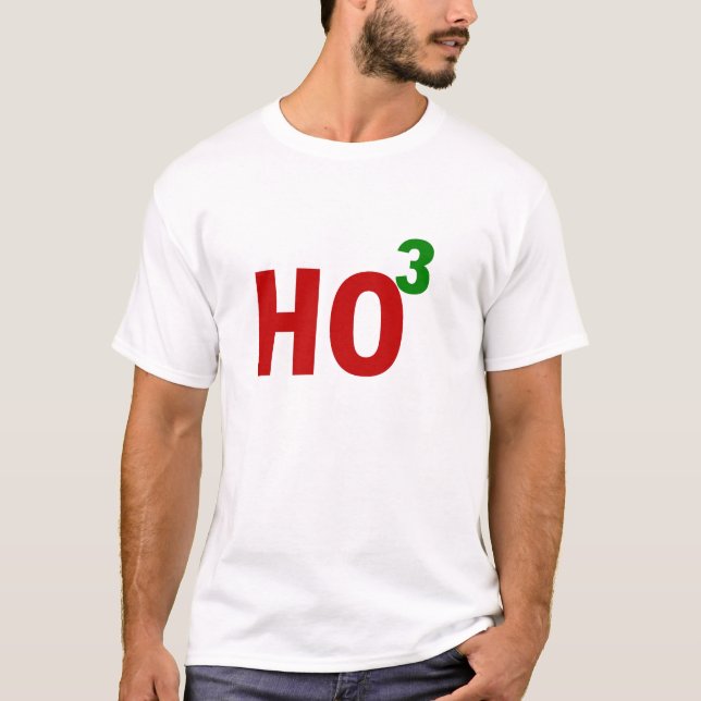 T-shirt Ho3 (HO HO HO CHEMISE de NOËL) (Devant)
