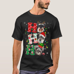 T-shirt Ho3 Lumières de Noël Père Noël Elf Reindeer Schnau