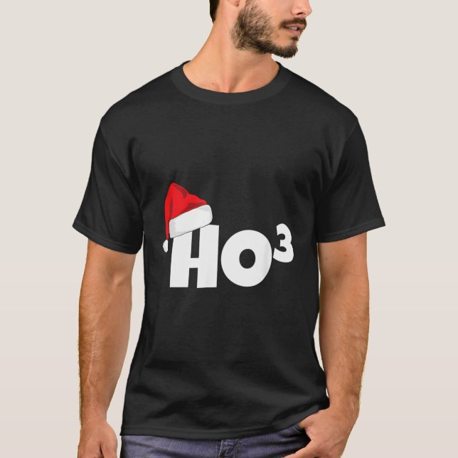 T-shirt Ho-3 Cubed Ho-Ho-Ho-Ho Enseignant Math Ho3 (Devant)