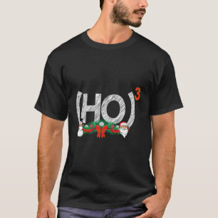 T-shirt Ho Cubed Funny Math Enseignant Cadeau Conception d